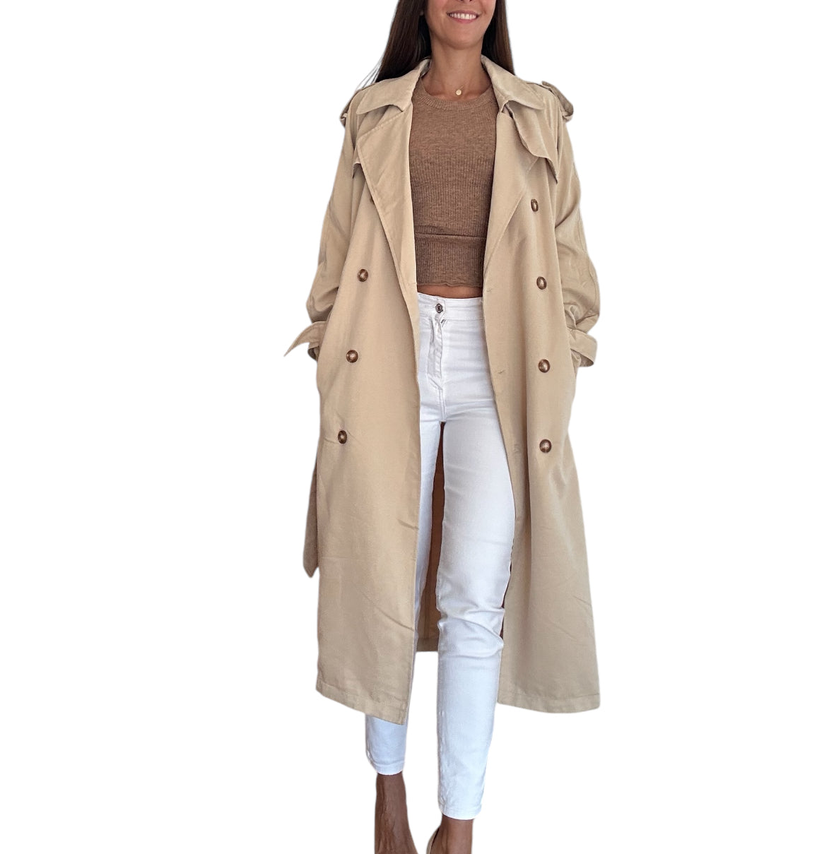 Trenc classe
Trench classique
Beige
veste longue