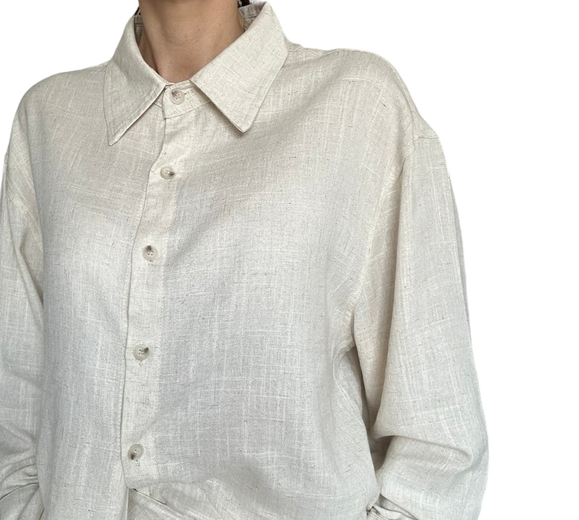 Chemisier qualité 
chemisier en lin pas cher
chemise nude
chemisier beige de qualité
