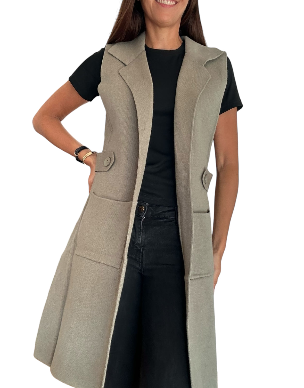 Détails de la conception :50% viscose,&nbsp;28% polyester et 22%nylon

Livraison sous 24h à 48h. Celle -ci vous est offerte à partir de 69€ d'achat.

Retours autonomes et gratuits sous un délai de 14 jours.
gilet long noir
gilet long beige
gilet long kaki
gilet sans manche
gilet sans manche noir
gilet sans manche beige
gilet sans manche kaki
gilet bien taillé
gilet structuré
gilet sans manche pas cher
gilet petit prix
gilet long avec poche
gilet ouvert
